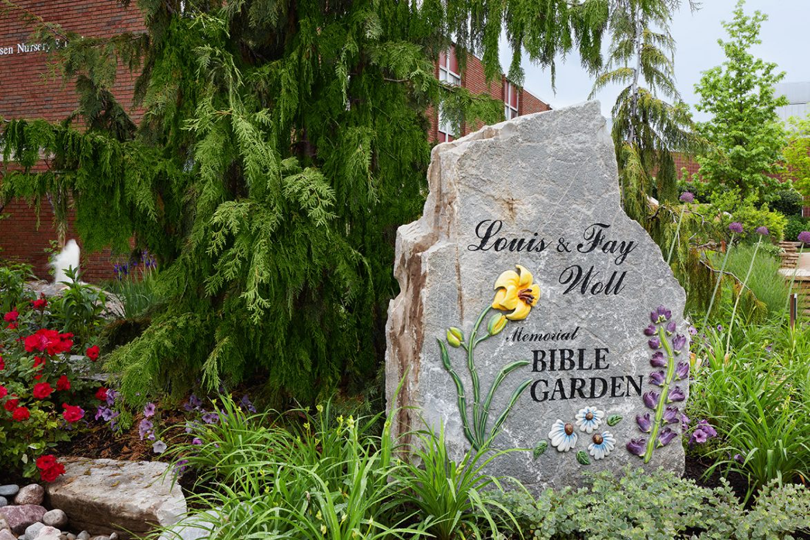 Louis & Fay Woll Memorial Bible Garden | Great Oaks Landscape